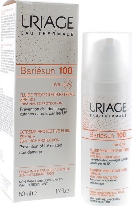 Uriage Bariesun 100 Fluide Protecteur Extreme  Αντιηλιακή Προσώπου και Σώματος για Δυσανεκτικό Δέρμα SPF50+ 50ml
