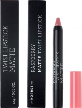 Korres Twist Lipstick Matte Βατόμουρο Dusty Pink 1.5gr