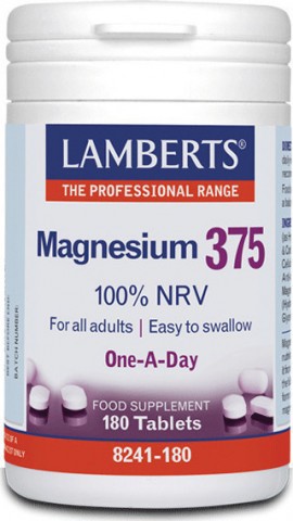 Lamberts Magnesium 375mg - 180tabs