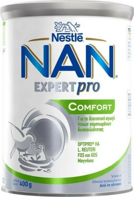 Nestle Nan Expert Pro Comfort, Βρεφικό Γάλα σε Σκόνη για Διαιτητική Αγωγή Ήπιων Συμπτωμάτων Δυσκοιλιότητας, 400gr