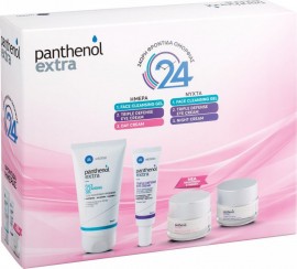 Panthenol Extra 24h Φροντίδα Face cleansing Gel 150ml & Tripple Eye Cream 25ml & Day Cream spf15 50ml & Night Cream 50ml