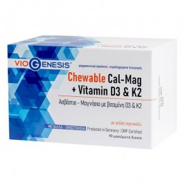 Viogenesis Chewable Cal-Mag + Vitamin D3 & K2, 90Caps