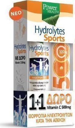 Power Health Hydrolytes Sports 20Tabs & ΔΩΡΟ Vitamin C 500mg 20Tabs