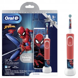 Oral-B Kids Special Edition-Ηλεκτρική Οδοντόβουρτσα Spider-Man με Θήκη Ταξιδίου για Παιδιά 3+ Ετών, 1τμχ