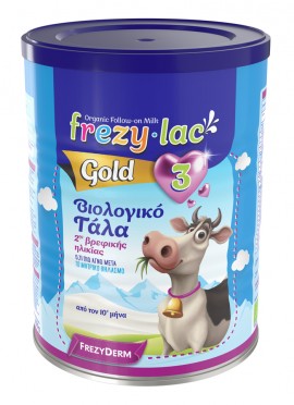 FREZYLAC GOLD 3 Ρόφημα Βιολογικού Αγελαδινού Γάλακτος σε σκόνη από τον 12 μήνα, 400gr