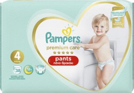 Pampers Premium Care Pants No.4 Πάνες Βρακάκι (9-15kg) 38 τεμάχια