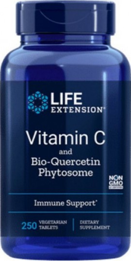 Life Extension Vitamin C & Bio Quercetin Phytosome Βοηθά στην Ενίσχυση του Ανοσοποιητικού Συστήματος, 250caps