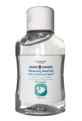 Foltene Mani Hands Cleansing Hand Gel With Antibacterial Agent 71% Alcohol 100ml