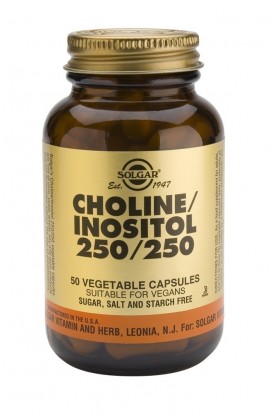 SOLGAR CHOLINE-INOSITOL 250/250mg veg.50s