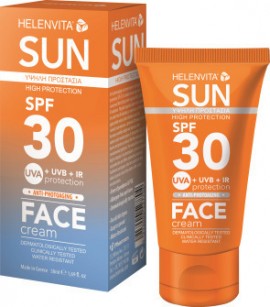 Helenvita Sun High Protection Anti-Photoaging Face Cream SPF30 50ml Αντηλιακή Κρέμα Προσώπου Κατά Της Φωτογήρανσης 50ml