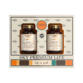 Sky Premium Life Promo Pack Biotin 1000μg 60 κάψουλες & Hair Advanced Formulation 60 κάψουλες