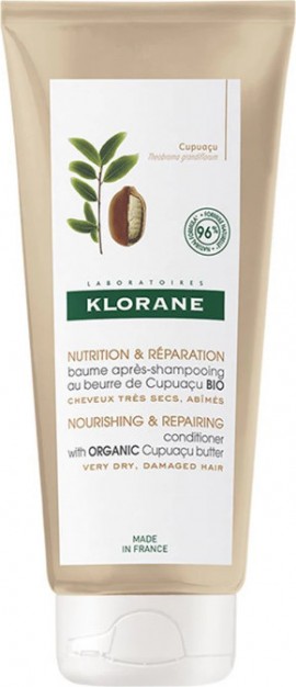 Klorane Cupuacu Nourishing & Repairing Conditioner Μαλακτική Κρέμα Για Ξερά & Κατεστραμμένα Μαλλιά 200ml