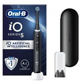 Oral-B IO Series 5 Ηλεκτρική Οδοντόβουρτσα με Αισθητήρα Πίεσης και Θήκη Ταξιδίου Black 1 τεμ