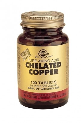 SOLGAR CHELATED COPPER 2,5mg tabs 100s