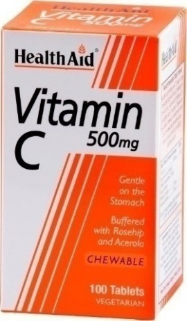 Health Aid Vitamin C 500mg Chewable 100 Tablets