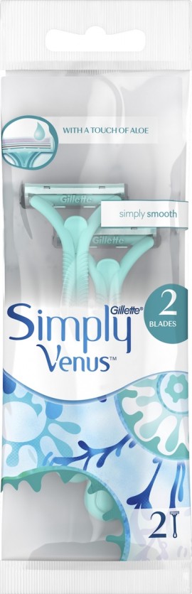 Gillette Simply Venus 2 Ξυραφάκια Μιας Χρήσης 2τμχ