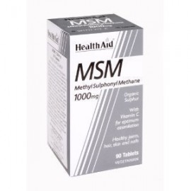 HEALTH AID MSM 1000mg vegetarian tablets 90s
