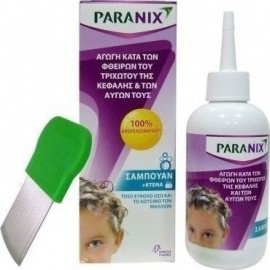 Paranix Shampoo Σαμπουάν Αγωγή Κατά Των Φθειρών Του Τριχωτού Της Κεφαλής & Των Αυγών 200ml + Χτενακι Για Τις Ψείρες 1 τεμάχιο
