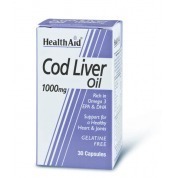 HEALTH AID Cod Liver Oil 1000mg vegetarian capsules 30s