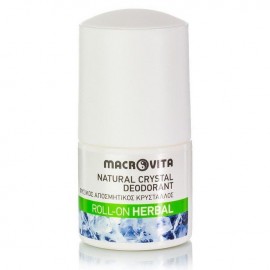 Macrovita Natural Crystal Deodorant Roll-On Herbal Φυσικός Αποσμητικός Κρύσταλλος 50ml