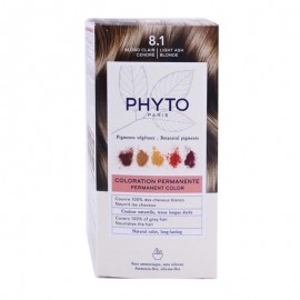 Phyto Coloration Permanente Μόνιμη Βαφή Μαλλιών 8,1 Ανοιχτό Ξανθό Σταχτί