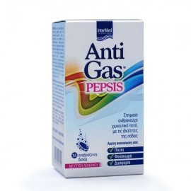 INTERMED AntiGas Pepsis Ανθρακούχο Χωνευτικό Ποτό για την Άμεση Ανακούφιση του Πεπτικού Συστήματος, 14 αναβράζοντα δισκία