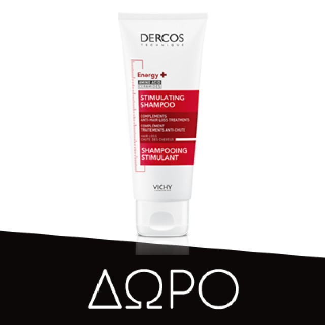 Vichy Dercos Energy+ Δυναμωτικό Σαμπουάν κατά της Τριχόπτωσης, με Aminexil και Νιασιναμίδη 400ml