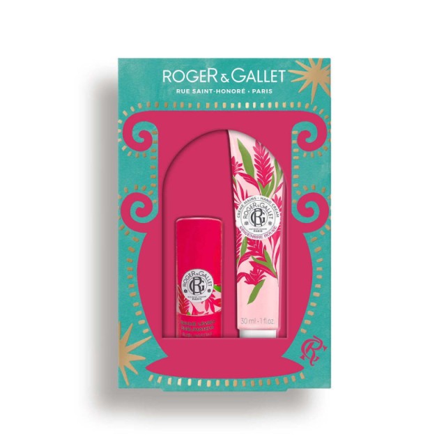 Roger & Gallet Promo Gingembre Rouge Hand Cream 30ml & Lip Balm 3.5g
