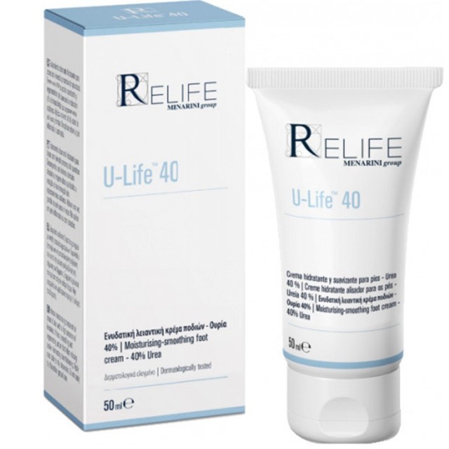Menarini Relife U-Life 40 Ενυδατική & Καταπραϋντική Κρέμα Ποδιών 50ml
