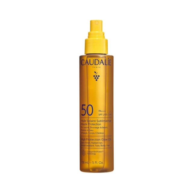 Caudalie High Protection Glow Oil Αντηλιακό Λάδι Προσώπου και Σώματος SPF50, 150ml
