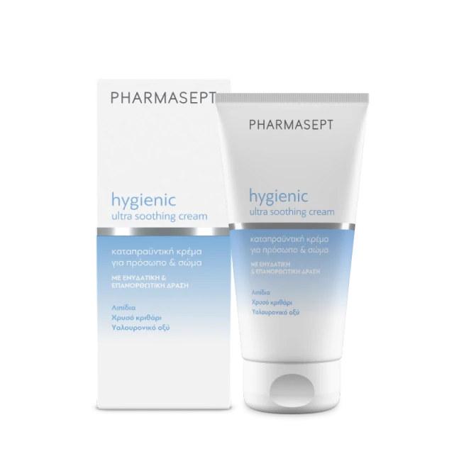 Pharmasept Hygienic Ultra Soothing 24ωρη Κρέμα Προσώπου με Υαλουρονικό Οξύ για Ενυδάτωση 150ml
