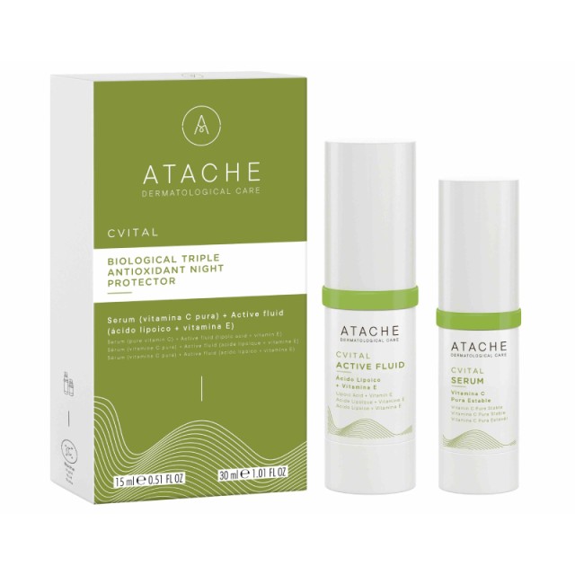 ATACHE C Vital Set Active Serum 15ml & Fluid 30ml