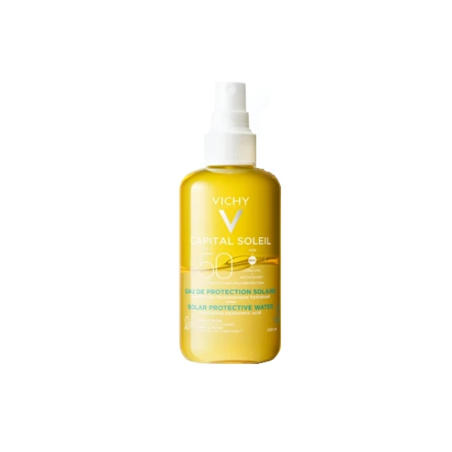 Vichy Capital Soleil Protective Water Hydrating SPF50 Αντηλιακό Νερό Υψηλής Προστασίας 200ml