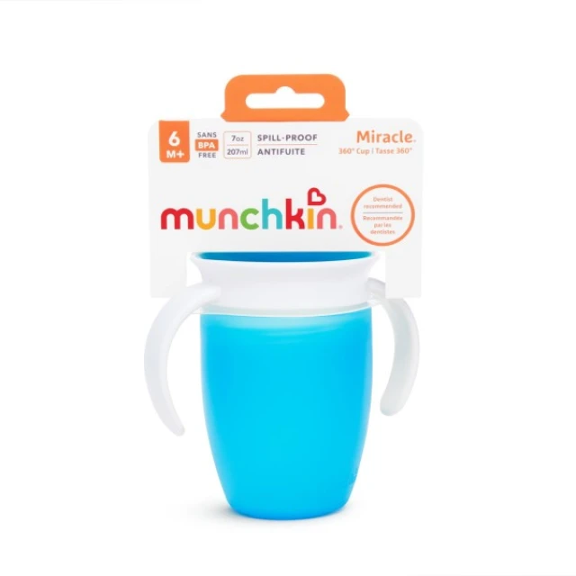 Munchkin Κύπελλο 360o Miracle Trainer 207ml 6m+ Blue