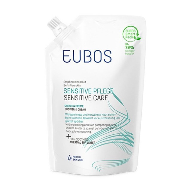 Eubos Sensitive Care Shower & Cream Refill Κρεμοσάπουνο με Γλυκερίνη 400ml