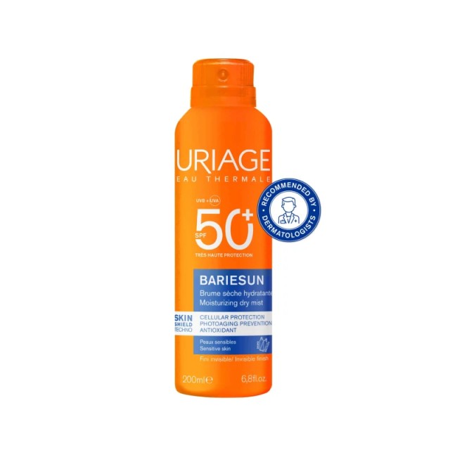 Uriage Bariesun Hydrating Dry Mist Ενυδατικό Αντηλιακό Σπρέι Σώματος με Δείκτη Προστασίας SPF50+ 200 ml