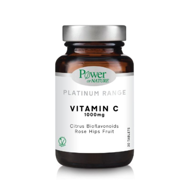 Power Of Nature Platinum Range Vitamin C 1000mg Βιταμίνη C 30 ταμπλέτες