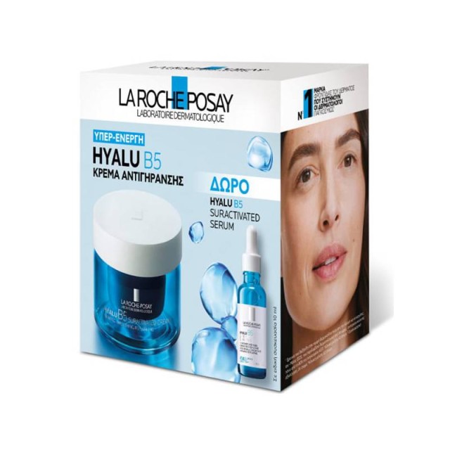 La Roche-Posay Promo Hyalu B5 Suractivated Cream Αντιρυτιδική Κρέμα για Άμεση Σύσφιξη και Λείανση 50ml & Δώρο Hyalu B5 Suractivated Serum 10ml