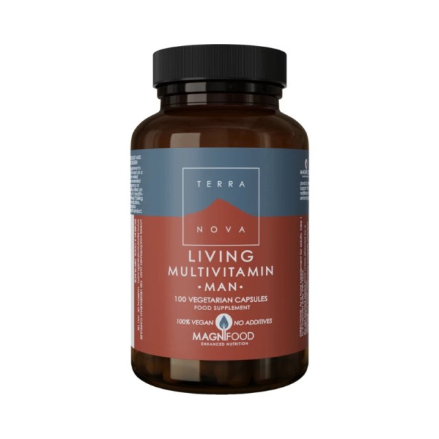 Terranova Living Multivitamin Man Πολυβιταμίνη για τις Καθημερινές Ανάγκες των Ανδρών 100 κάψουλες