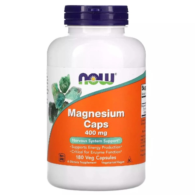 Now Magnesium 400mg 180 φυτικές κάψουλες