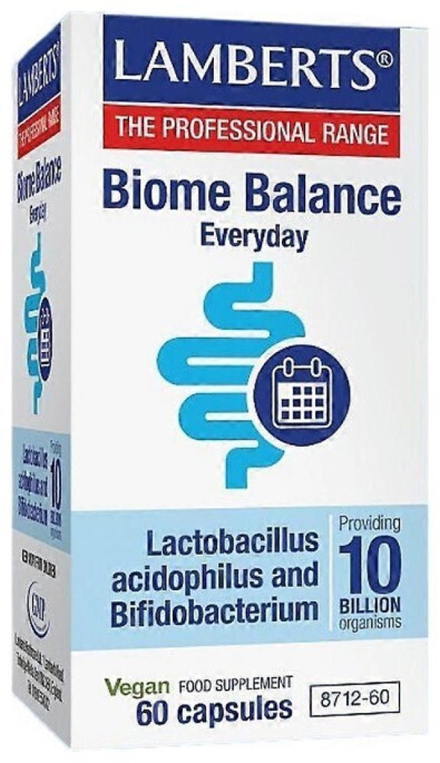 Lamberts Biome Balance Everyday Συμπλήρωμα Διατροφής με Προβιοτικά 60 Κάψουλες