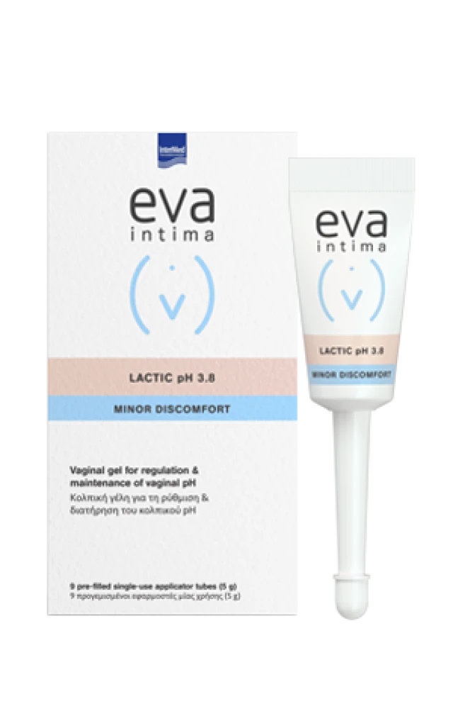 INTERMED Eva Lactic Gel (9 προγεμισμένοι με γέλη κολπικοί εφαρμοστές μίας χρήσης)