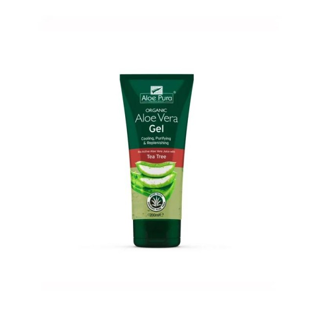 Optima Organic Aloe Vera Gel with Tea Tree 200ml