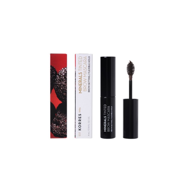 Korres Tinted Brow Μάσκαρα για τα Φρύδια Σκούρα Απόχρωση 01 Dark Shade 4ml
