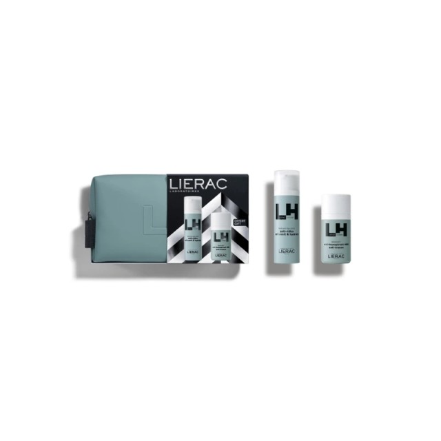 Lierac Xmas Pack Homme Fluide Anti-Age Global 50ml & Δώρο Αποσμητικό 50ml & Ένα νεσεσέρ