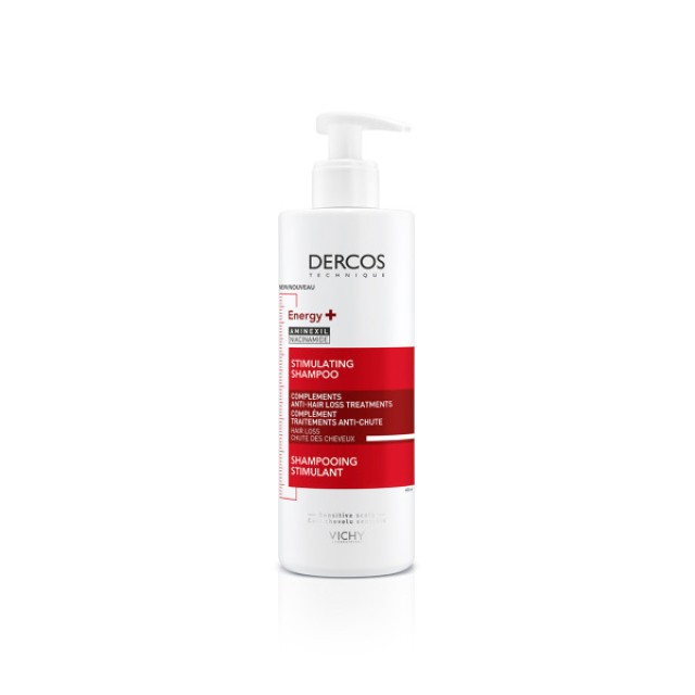 Vichy Dercos Energy+ Δυναμωτικό Σαμπουάν κατά της Τριχόπτωσης, με Aminexil και Νιασιναμίδη 400ml