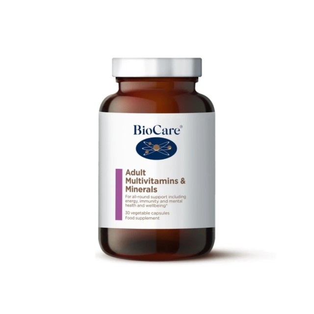 BioCare Adult Multivitamins & Minerals 30 Capsules.