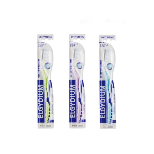 Elgydium Whitening Οδοντόβουρτσα Soft, 1 τεμάχιο