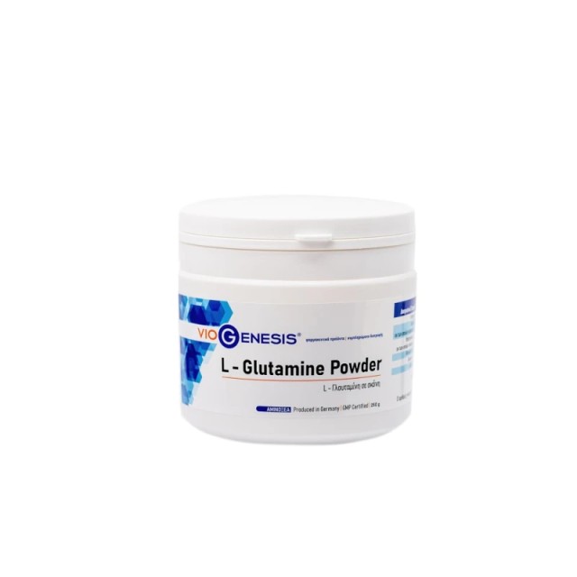 Viogenesis L-Glutamine Powder (L-Γλουταμίνη σε Σκόνη) - 250g