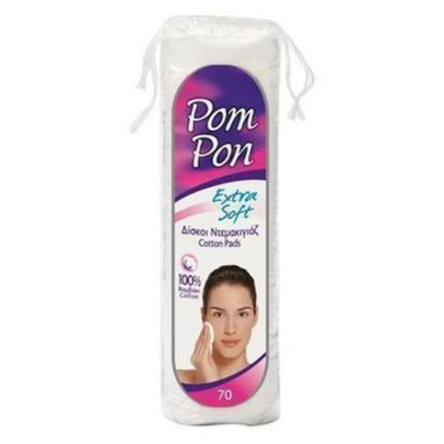 Pom Pon Extra Soft Δίσκοι Ντεμακιγιάζ 100% Βαμβάκι 70τμχ